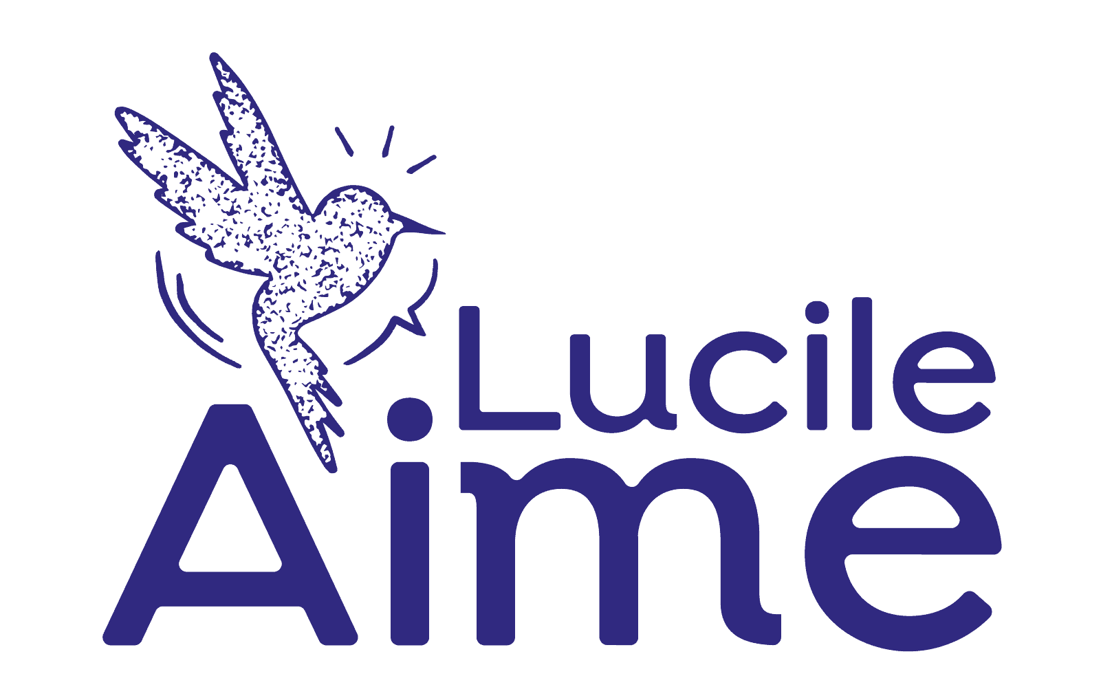 logo agence de communication lucile aime bleu