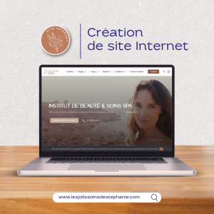 creation site internet institut de beauté agence lucile aime